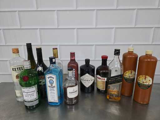 Cauldron 1 / Bombay, etc. Sticlă de băuturi spirtoase (12 ori)