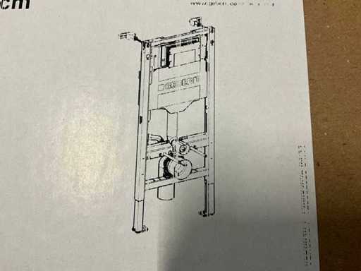 Geberit Systemfix Sigma 12cm Element voor hangtoilet