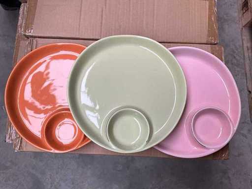 Farfuria Riverdale Tapas ceramică Ø23cm, diverse culori (12x)