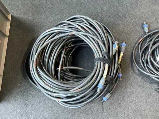Speakon NL4FX Audio kabel 20 meter (4x)
