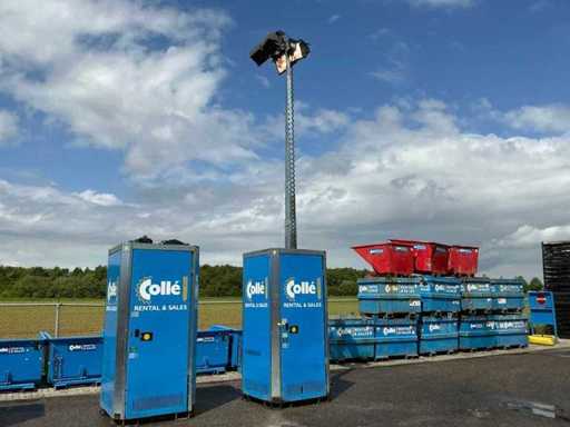 Construction site supplies such as light towers, security and generators Ex-Rental Colle
