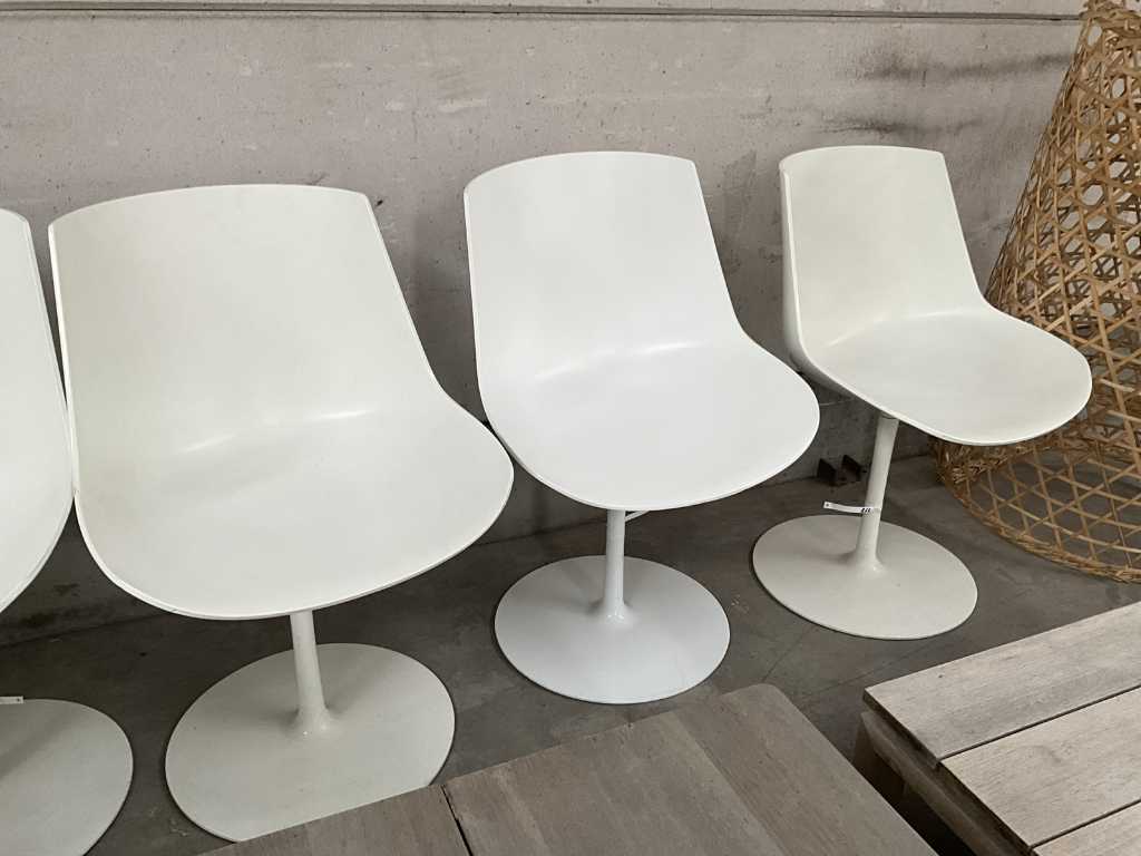 6x metal design chair MDF ITALIA FLOW