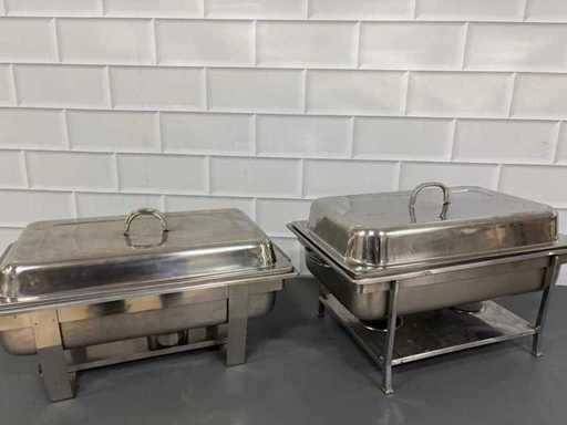 RVS - Chafing Dish (2x)