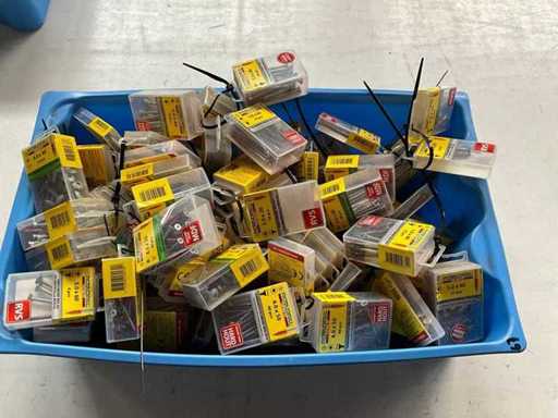 Rotadrill Verschiedene Schrauben aus Edelstahl, verzinkt und Messing in Blase (100x)