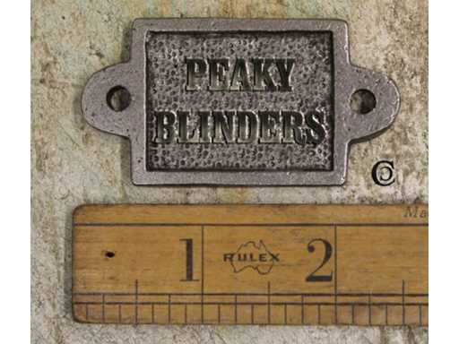 (14x) IJzeren Muurplaat - Peaky Blinders - 6.5 cm