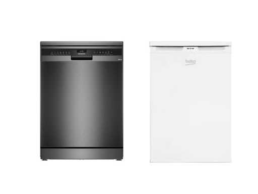 Siemens SN23EC03ME - iQ300 - Freestanding Dishwasher| BEKO FSE1074N - Table Model Freezer