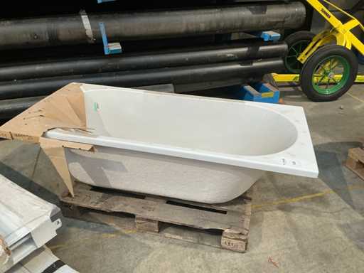Plastic bathtub