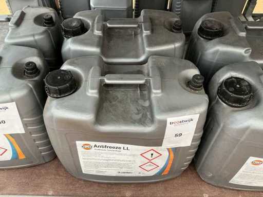 Gulf,inhoud 20 liter Antivries (2x)