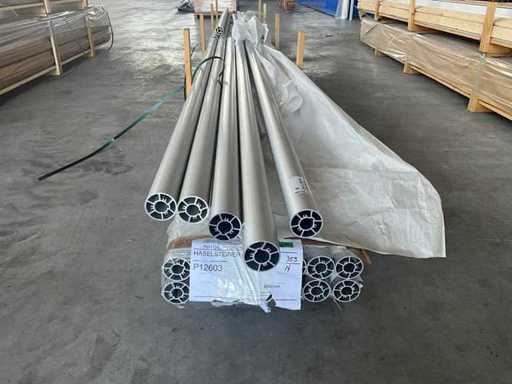 75x75x6650 aluminium support tube profile (17x)