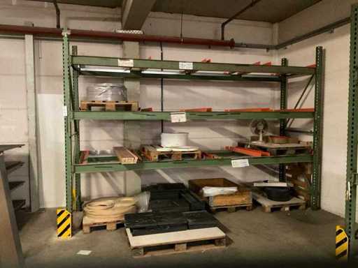 Heavy-duty shelf, with contents