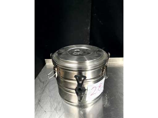 Dubbelwandige dispenser voor warme dranken