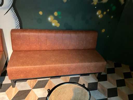 Bruin/zwart Wand bank