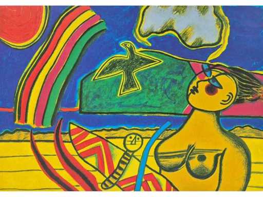 Corneille - Impression artistique off set - 30 x 41 cm.