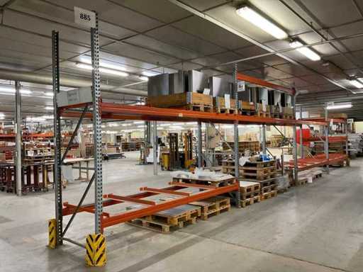 Heavy-duty shelf, with contents