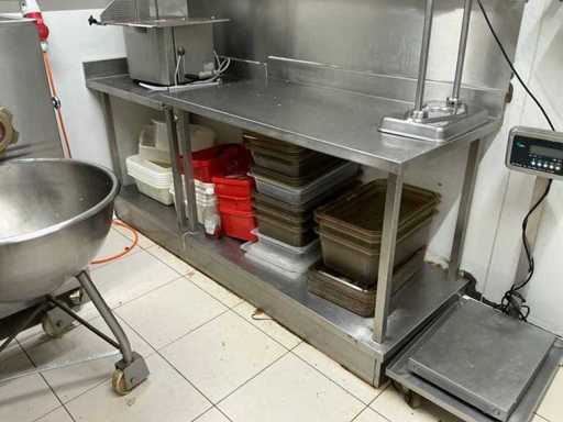 Tavolo da lavoro in acciaio inox