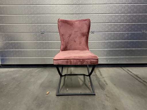 1 x scaun Rixos roz cu picioare negre