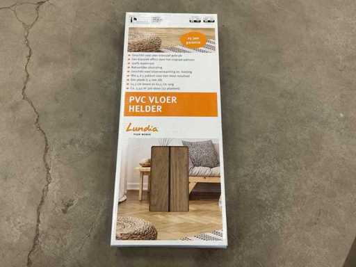 Pachetul Lundia Katrine da 2,42 m2 cu click în barbă de lemn PVC (4x)