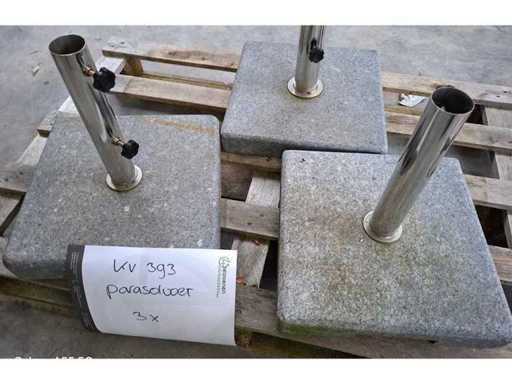 Parasol base (25kg) (3x)
