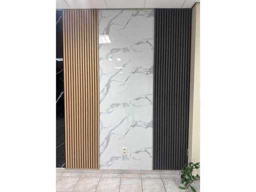 PVC SHEET 122X270CM MARBLE LOOK PER 10 PIECES
