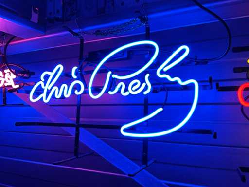 Elvis Presley Decorazione al neon in vetro