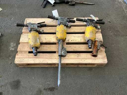 ATLAS COPCO TEX 21PE Pneumatic Demolition Hammer (3x)