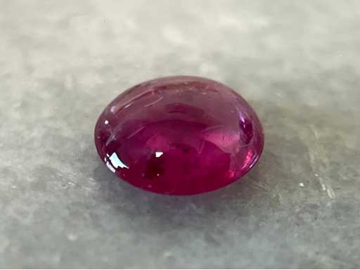 Ruby 1.24 carat cabochon cut ruby high quality