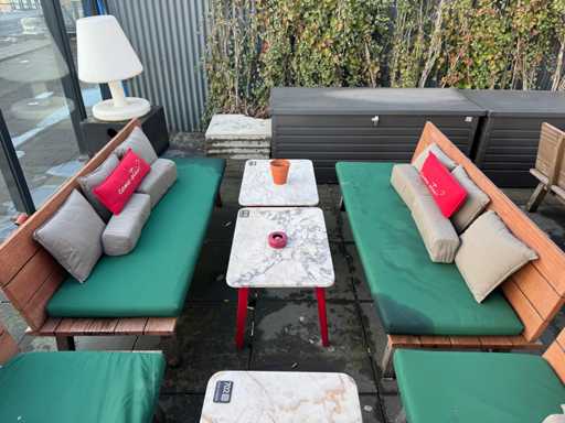 Cabine - Bancă terasă căptușită (2x)