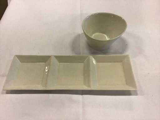 Palmer bowl (33x) and amuse-bouche plate (25x)
