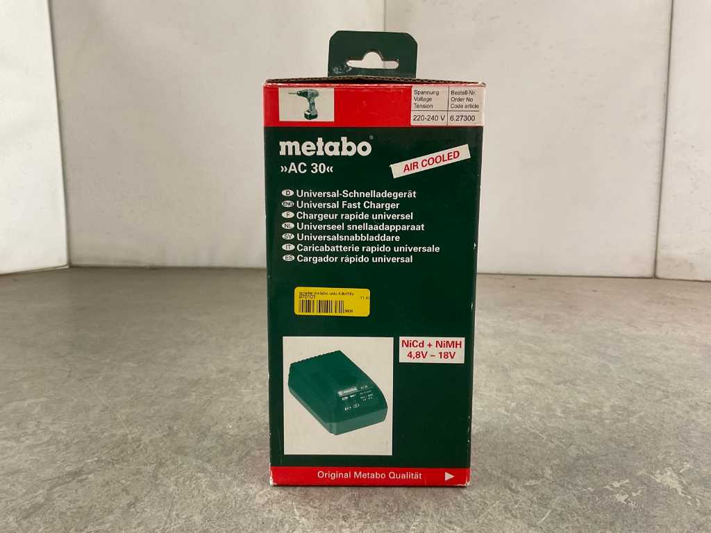 Metabo - AC30 - battery charger 4.8-18V air cooled