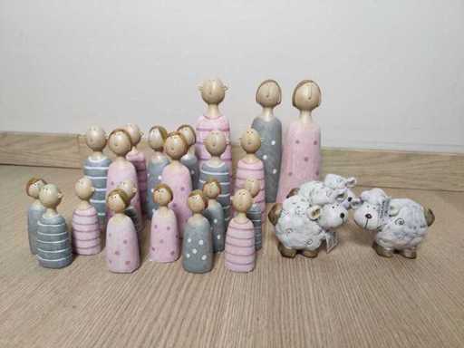 Decoration figurines (24x)