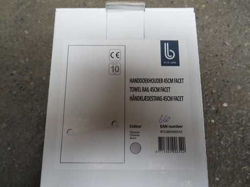 Blaues Etikett – Handtuchhalter 45 cm (18x)