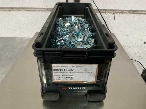 Würth stackable box with 4.08 kg Panduit cable tie