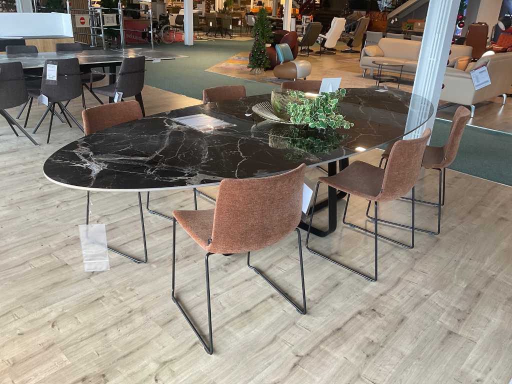 Stół do jadalni Joli Elyps z krzesłami