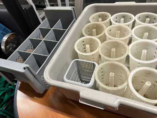 Various cutlery trays and plastic tray