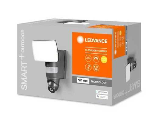 2 x Ledvance LED Smart+ Floodlight z kamerą Google i Alexa WiFi