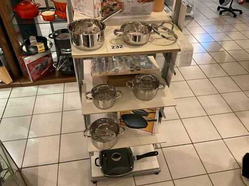 9-piece cooking pot set GSW+ gourmet pan