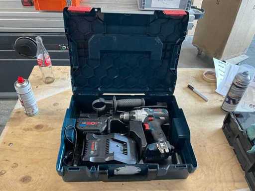 Bosch Professional (niebieski) 18V w L-Box GSB 18V 85C Bezprzewodowy śrubokręt z ładowarką 1 Battery Core 5.5Ah