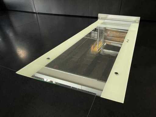 Radiateur / miroir de conception avec éclairage 61x160cm