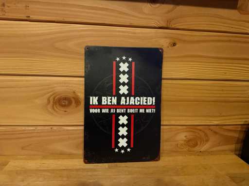 Metalen reclamebord 30x20cm