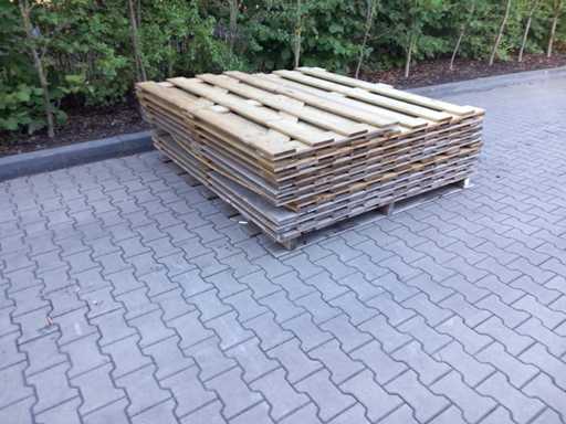 Houten tuinomheining (10x)