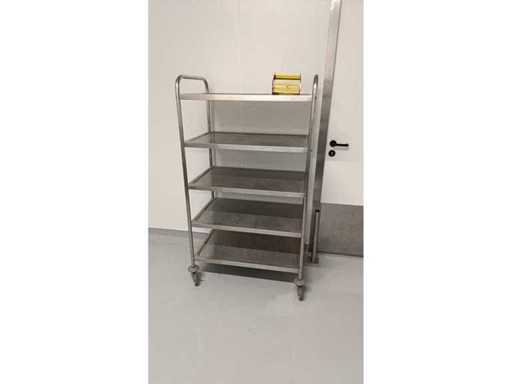 BARTSCHER ÉTAGÈRE INOX SUR ROULETTES