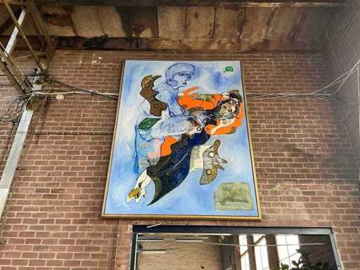 Schilderij in lijst 260x150cm