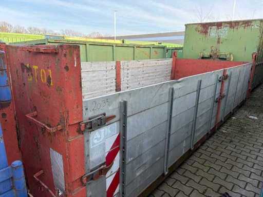 AJK Haakarm afzetcontainer met afneembare zijwanden