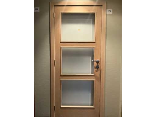 Porte intérieure en bois massif