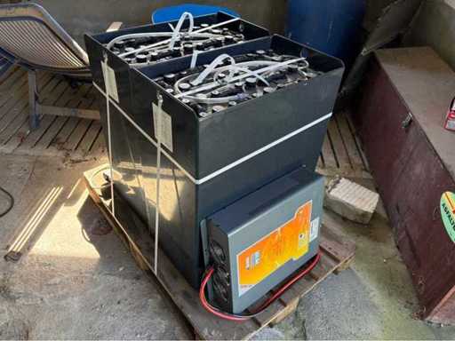 EPS 24Volt PZS 620Ah Accu met Acculader