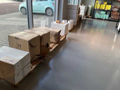 Partij brood, groente en fruitzakken