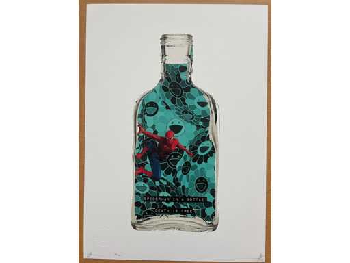 DEATH NYC: Spiderman in a Murakami Bottle 85/100