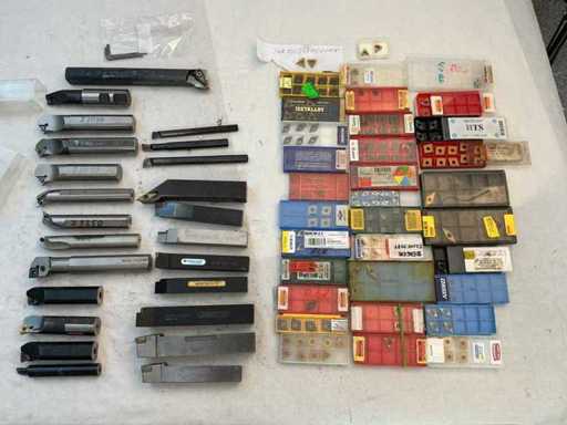 Large batch of WSP rotary holders/boring rods incl. solid carbide WSP