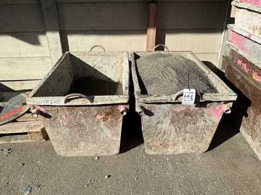 Abocatori per mortai con ghiaia (2x)