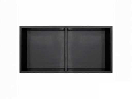 Qisani - Flow - Built-in niche double - Black 61 x 30.5 cm